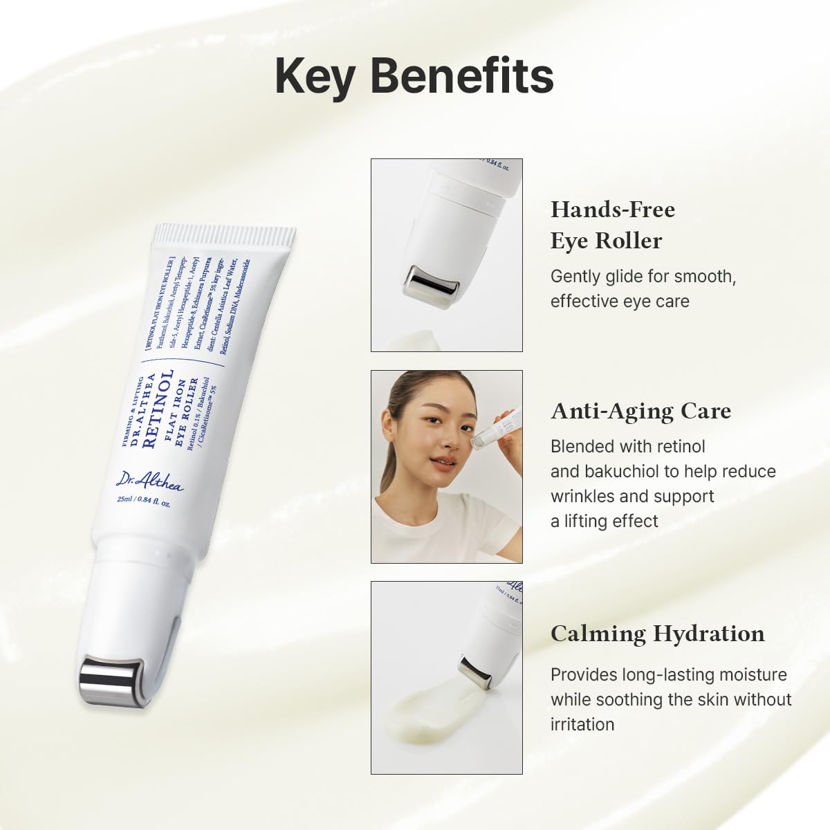 Dr. Althea Retinol Flat Iron Eye Roller by AsiaBeautyMall