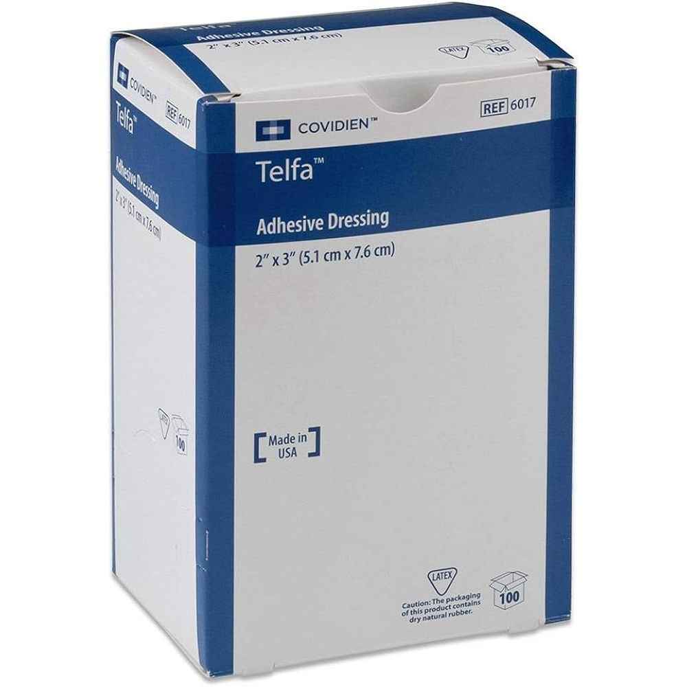Curity Telfa Ouchless Adhesive Dressing 2" X 3" Sterlie Pads