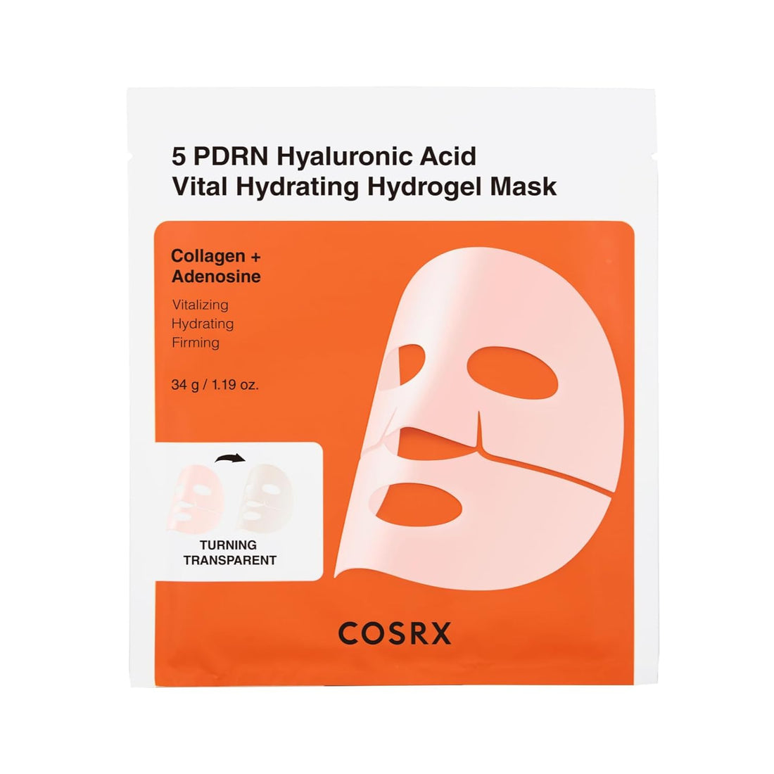 Cosrx 5 PDRN Hyaluronic Acid Vital Hydrating Hydrogel Mask  DestGlow