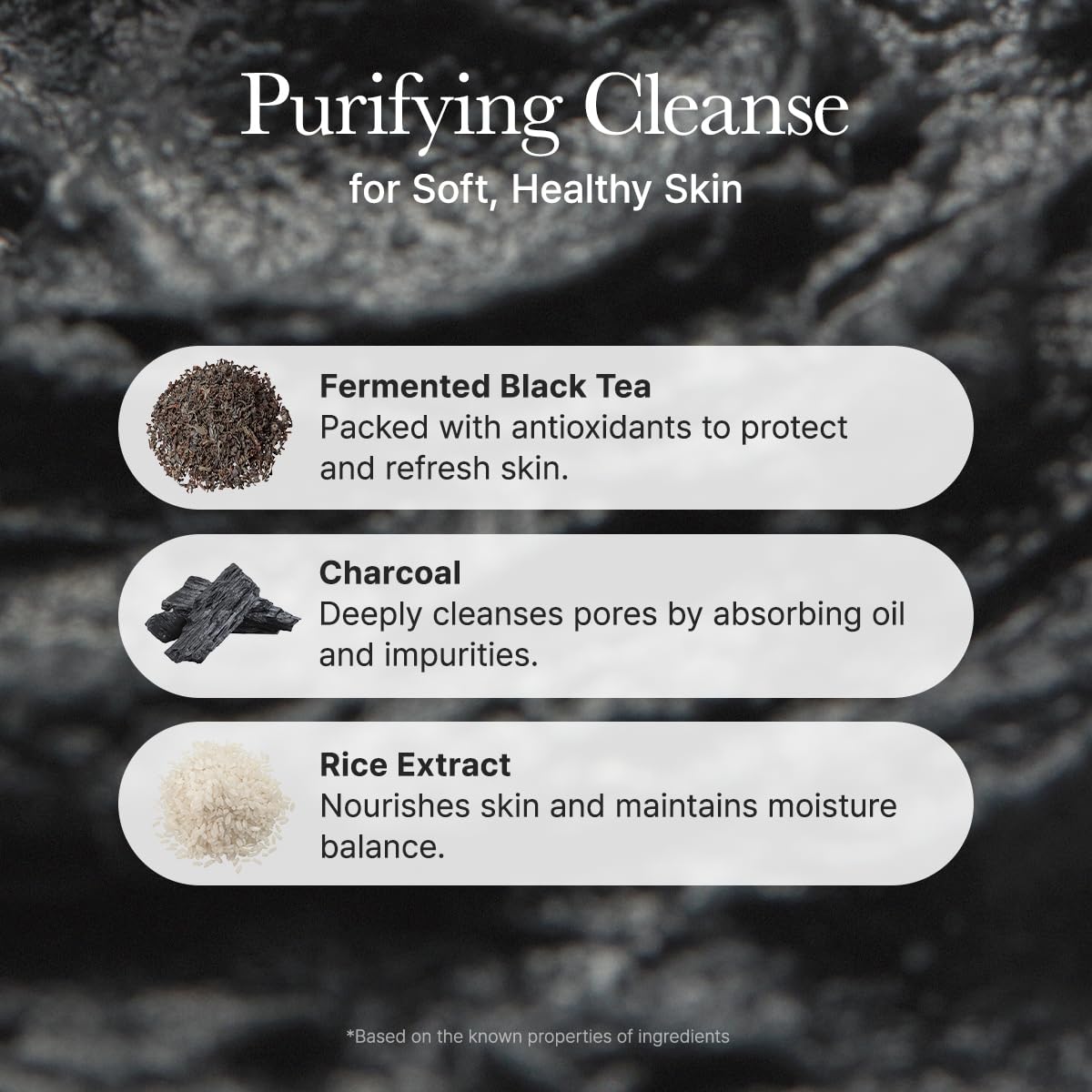 Arencia Black Tea &amp; Yuzu Rice Mochi Cleanser  DestGlow