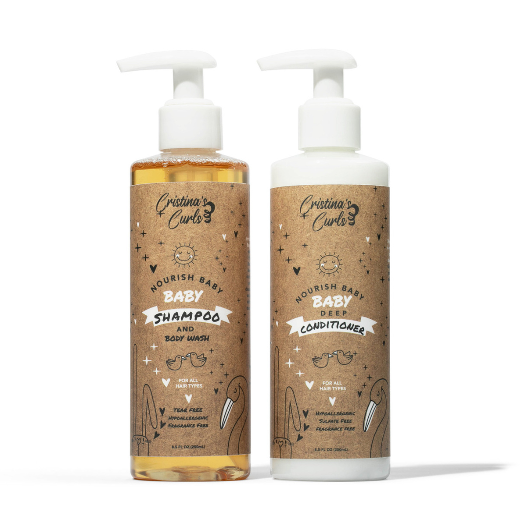 Nourishing Baby Shampoo and Conditioner Set by Cristina&