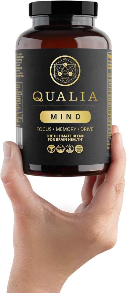 NEUROHACKER COLLECTIVE Qualia Mind | The Ultimate Blend for Brain Health* | Doctor-Formulated Nootropic to Fuel Focus &amp; Concentration* | Supports Long Term Brain Health| Maintain Drive &amp; Productivity
