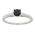 Natural .50ct Black Diamond Eng Only Sterling Silver by Bids.com