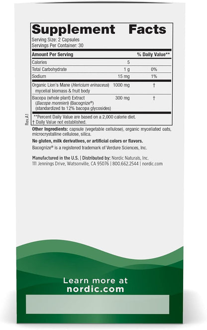 Nordic Naturals Cognition – Brain &amp; Memory Support – 60 Softgels by Top Vita Shop