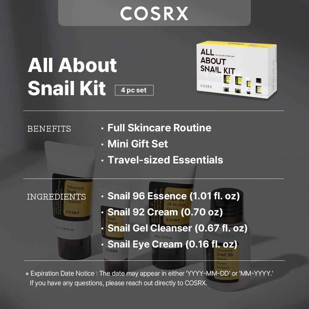 Cosrx All About Snail Kit 4-Step
