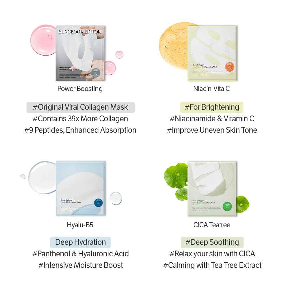 Sungboon Editor Deep Collagen CICA Teatree Soothing Mask