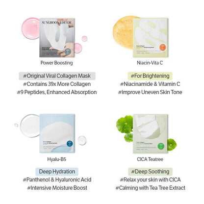 Sungboon Editor Deep Collagen CICA Teatree Soothing Mask