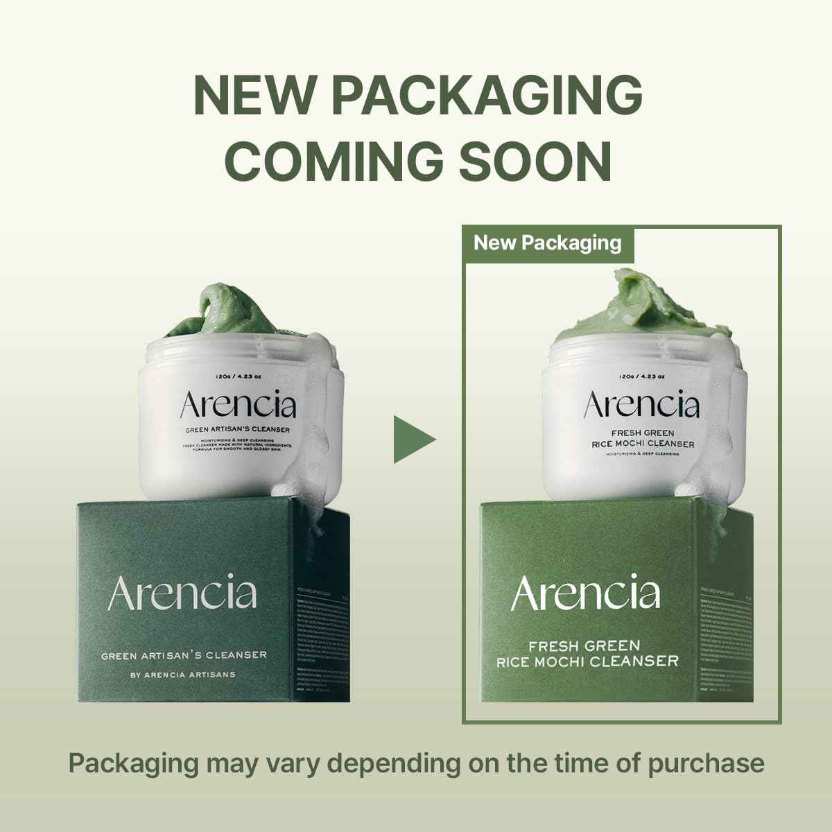 Arencia Fresh Green Rich Mochi Cleanser