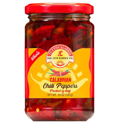 TuttoCalabria Whole Calabrian Hot Chili Peppers, 10 oz