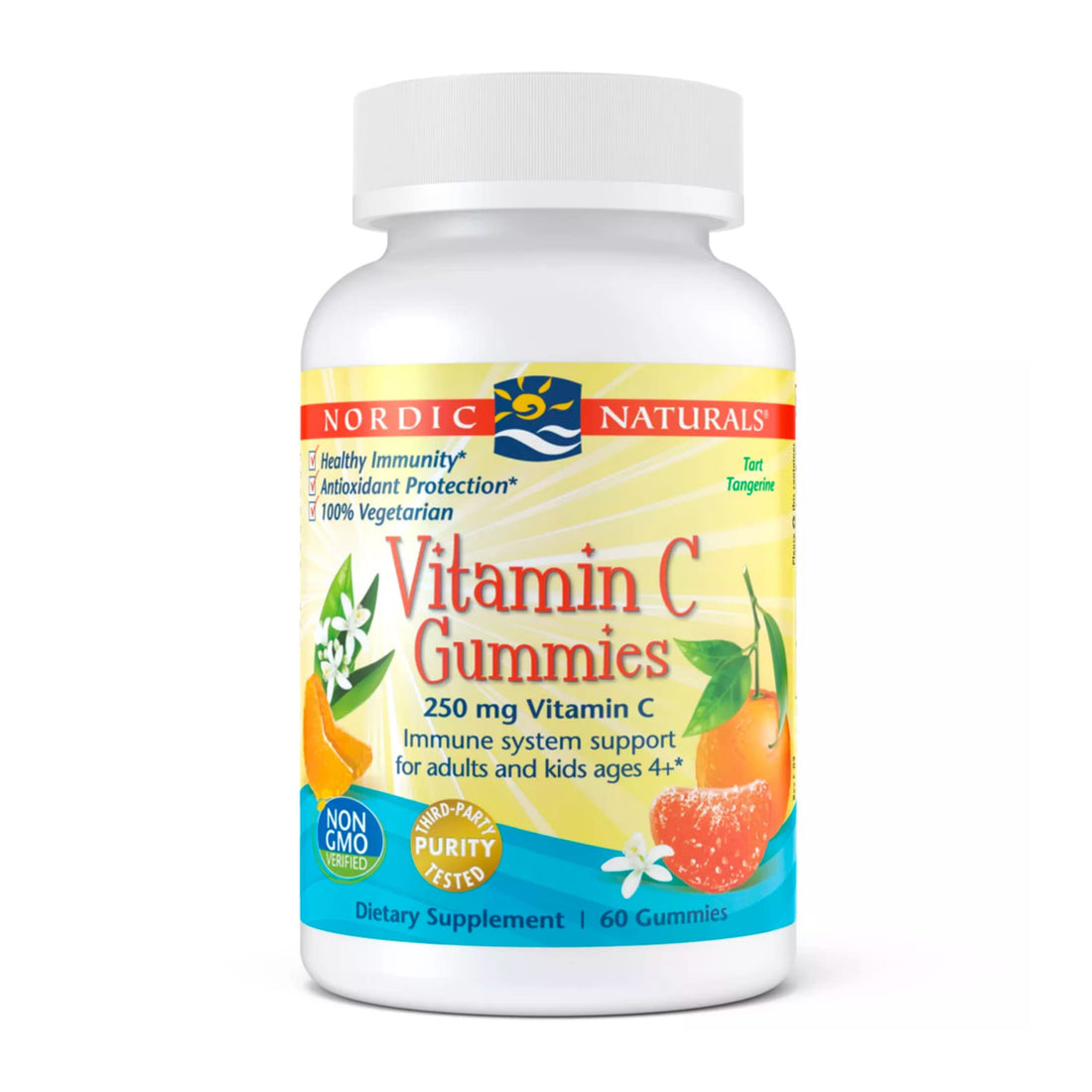 Nordic Naturals Vitamin C Gummies – Tart Tangerine – 250 mg – 60 Gummies by Top Vita Shop
