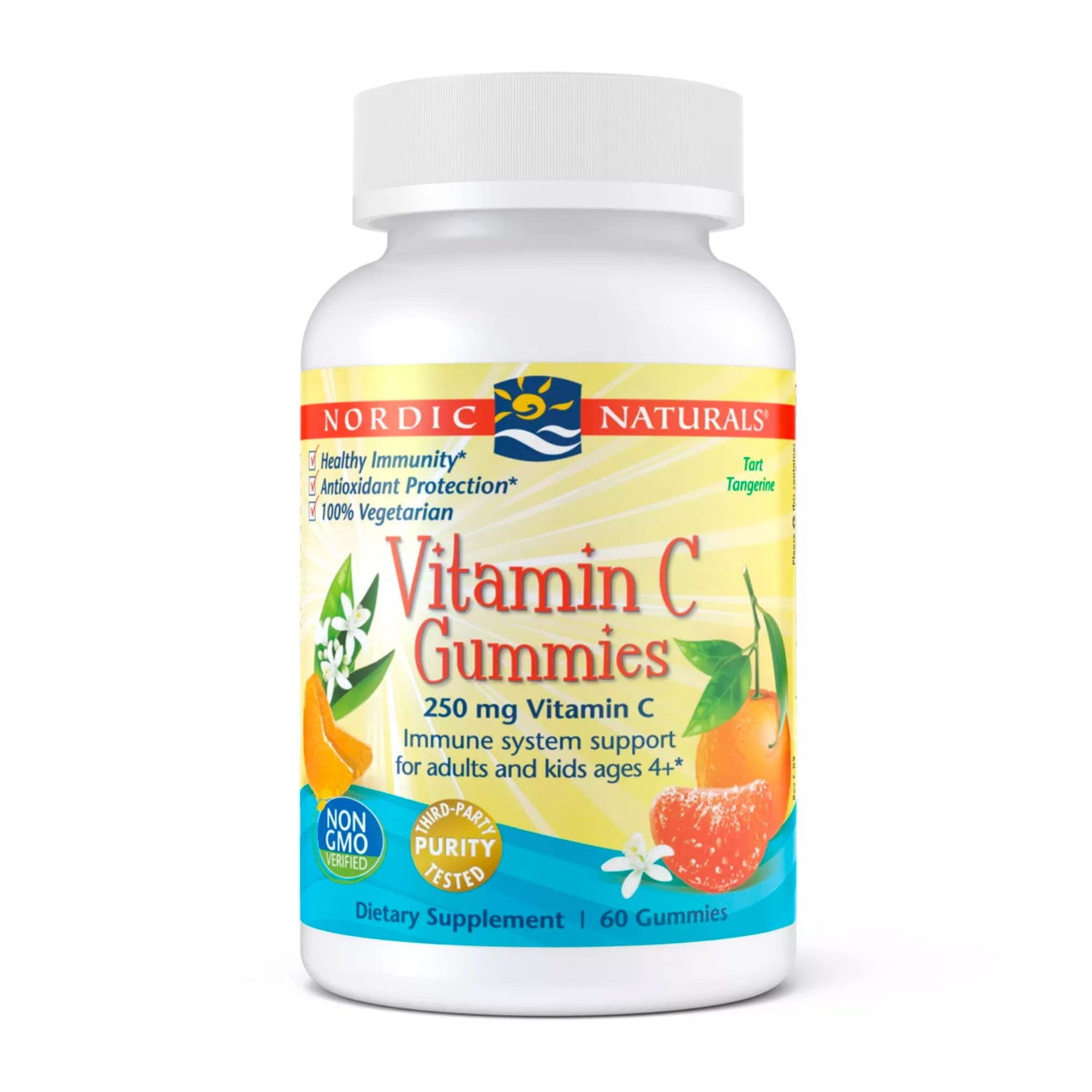 Nordic Naturals Vitamin C Gummies – Tart Tangerine – 250 mg – 60 Gummies by Top Vita Shop