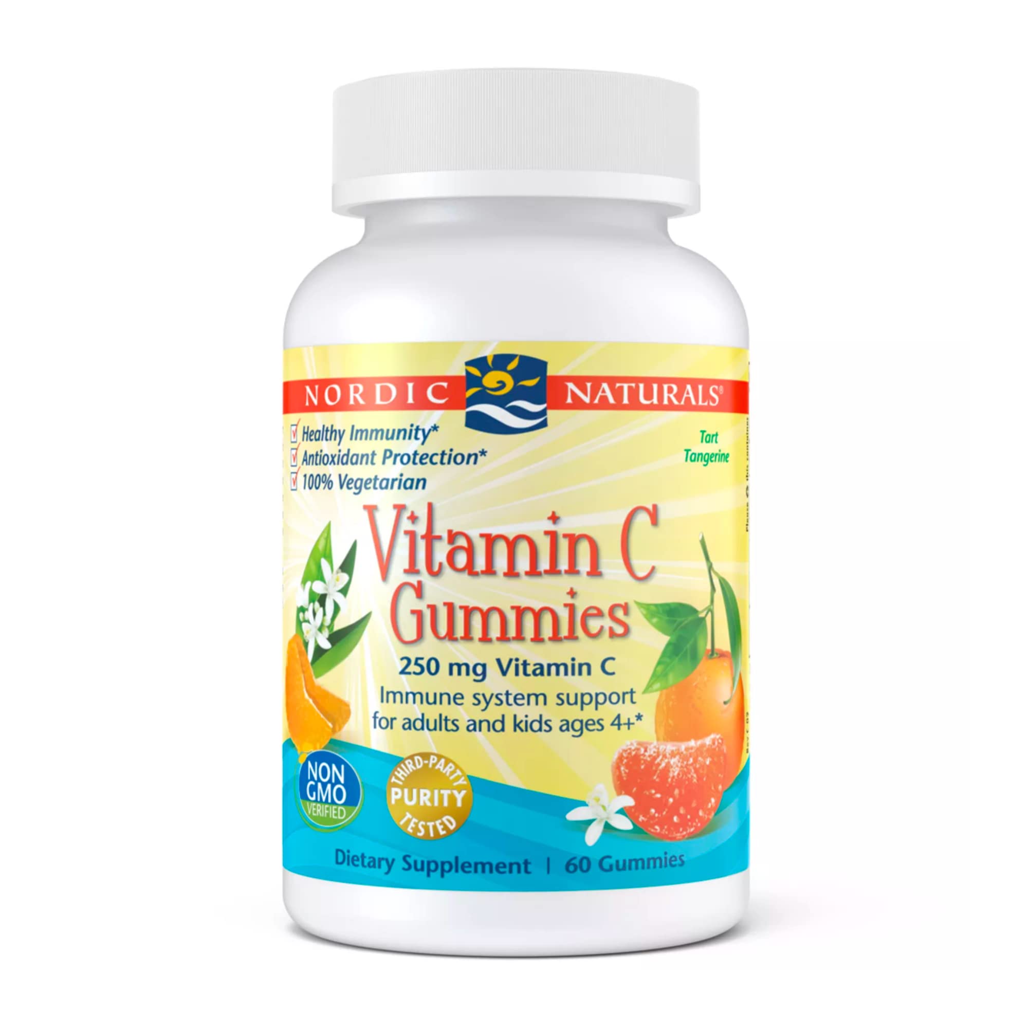Nordic Naturals Vitamin C Gummies – Tart Tangerine – 250 mg – 60 Gummies by Top Vita Shop
