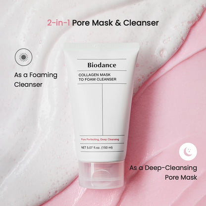 Biodance Collagen Mask To Foam Cleanser by AsiaBeautyMall