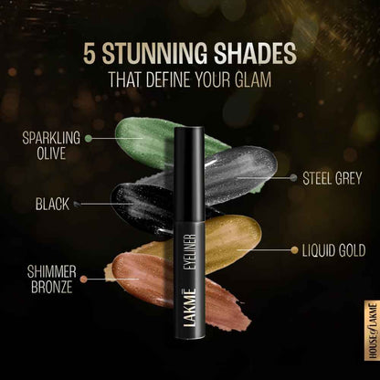 Lakme Absolute Shine Liquid Eye Liner, Black