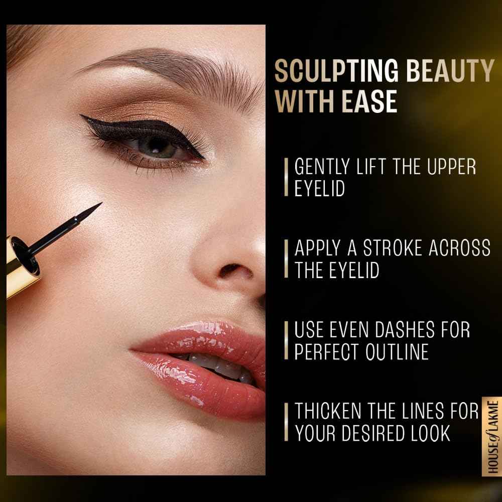 Lakme Absolute Shine Liquid Eye Liner, Black