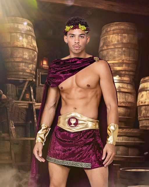 Mens God Of Wine 