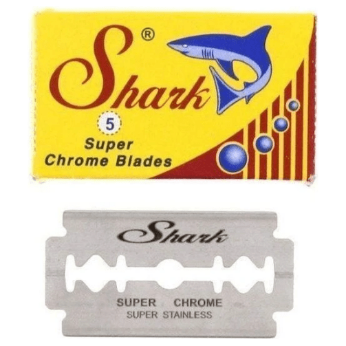 Shark Super Chrome Double Edge Razor Blades 5 Pack by Pasteur Pharmacy
