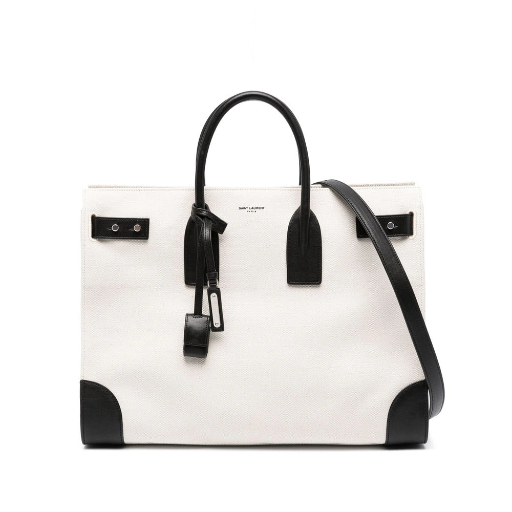 Saint Laurent White Tote Bags Men by Luosophy