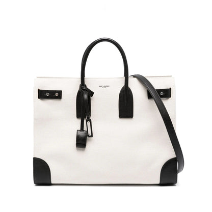 Saint Laurent White Tote Bags Men by Luosophy