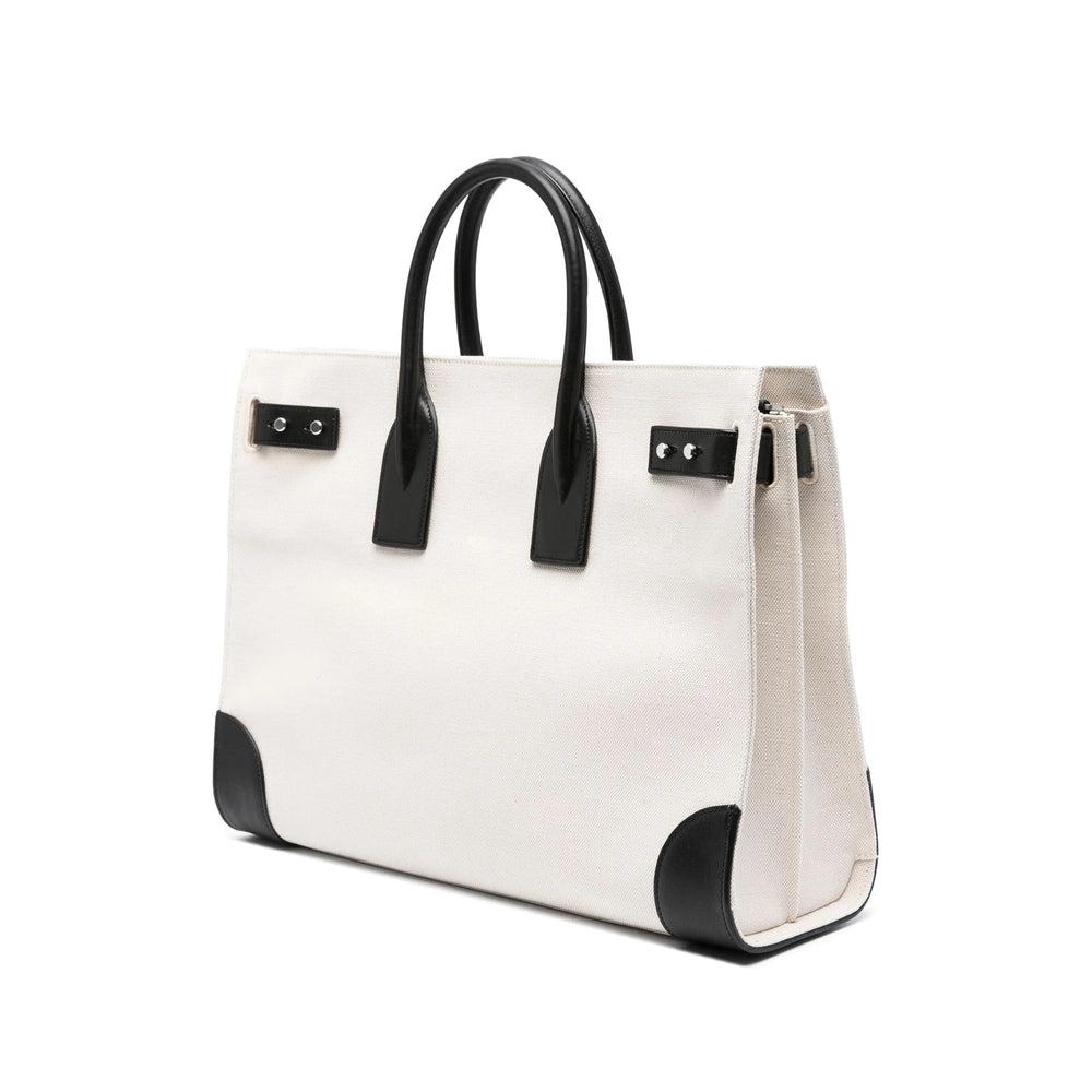 Saint Laurent White Tote Bags Men by Luosophy