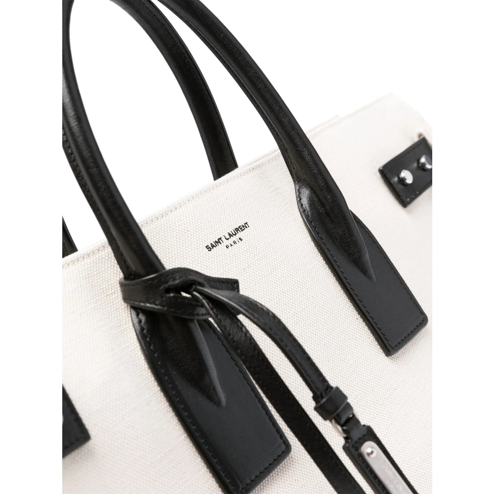 Saint Laurent White Tote Bags Men by Luosophy