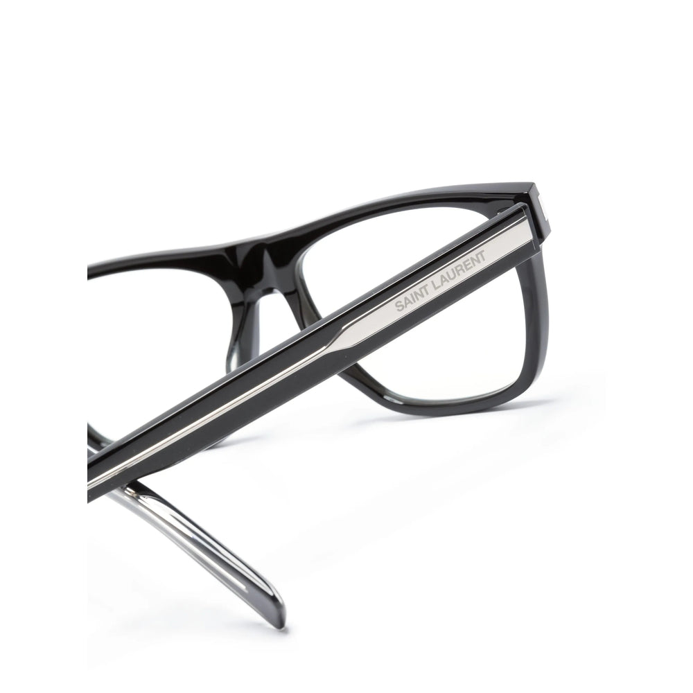 Saint Laurent Black Glasses &amp; Frames Men by Luosophy