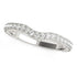 14k White Gold Antique Style Milgrained Curved Diamond Ring (1/4 cttw) by Bids.com