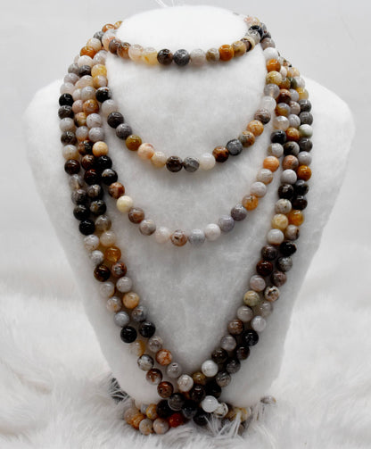 Bamboo Leaf Beads, Natural Crystal Round Beads 8mm  DestGlow