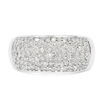 0.96 Carat Genuine White Diamond .925 Sterling Silver Ring by Bids.com