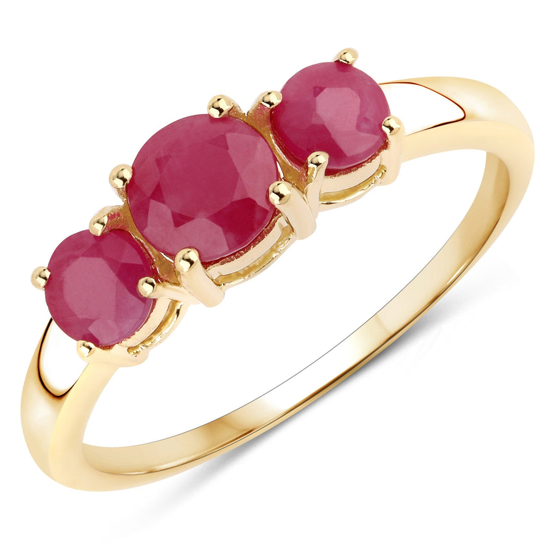 1.15 Carat Genuine Ruby 14K Yellow Gold Ring by Bids.com