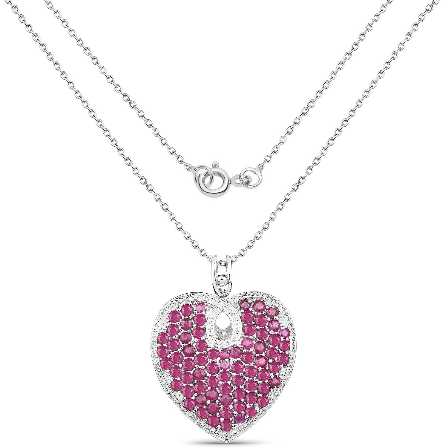 8.03 Carat Genuine Ruby .925 Sterling Silver Pendant by Bids.com
