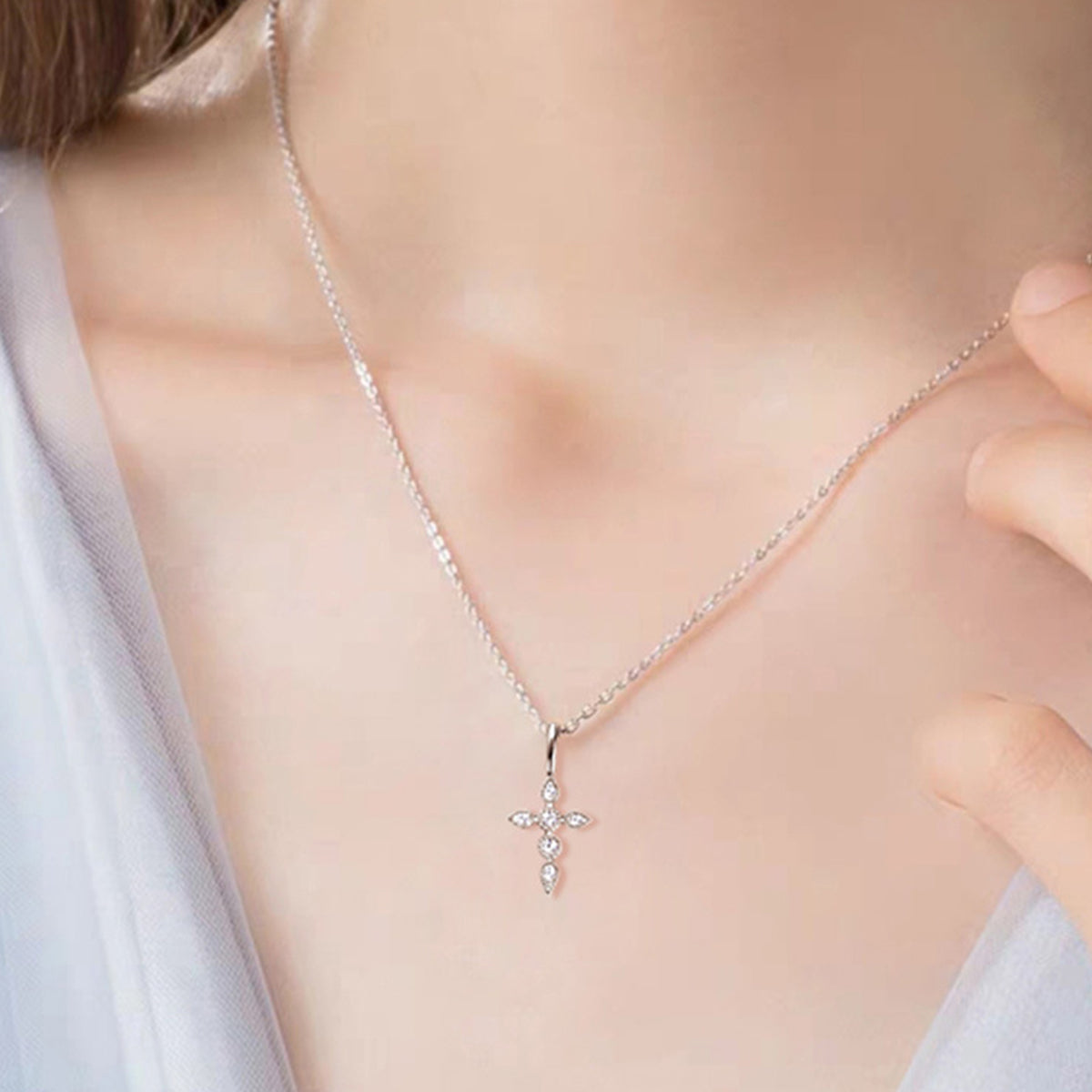 Sparkala™ Cross Pendant Necklace (18k Gold over Fine Sterling Silver) by Sparkala