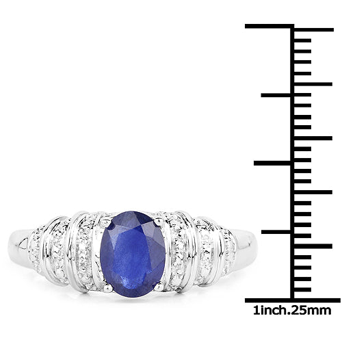 1.40 Carat Genuine Kyanite .925 Sterling Silver Ring by Bids.com