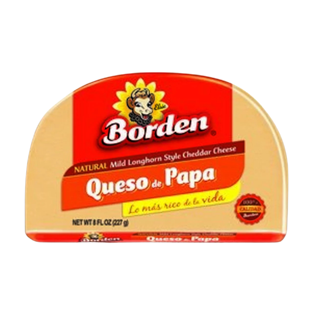 Borden Natural Mild Longhorn Style Cheddar Cheese (8oz)  DestGlow