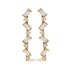 14K Yellow Gold 1/2 Cttw Diamond Zig Zag Drop Earrings (I-J Color, SI2-I1 Clarity) by Bids.com