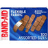 Band-Aid Brand Flexible Fabric Adhesive Bandages Assorted Sizes 100 Ct. Box