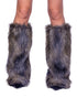 Pair of Faux Fur Wolf Leg Warmers by Rave Fix