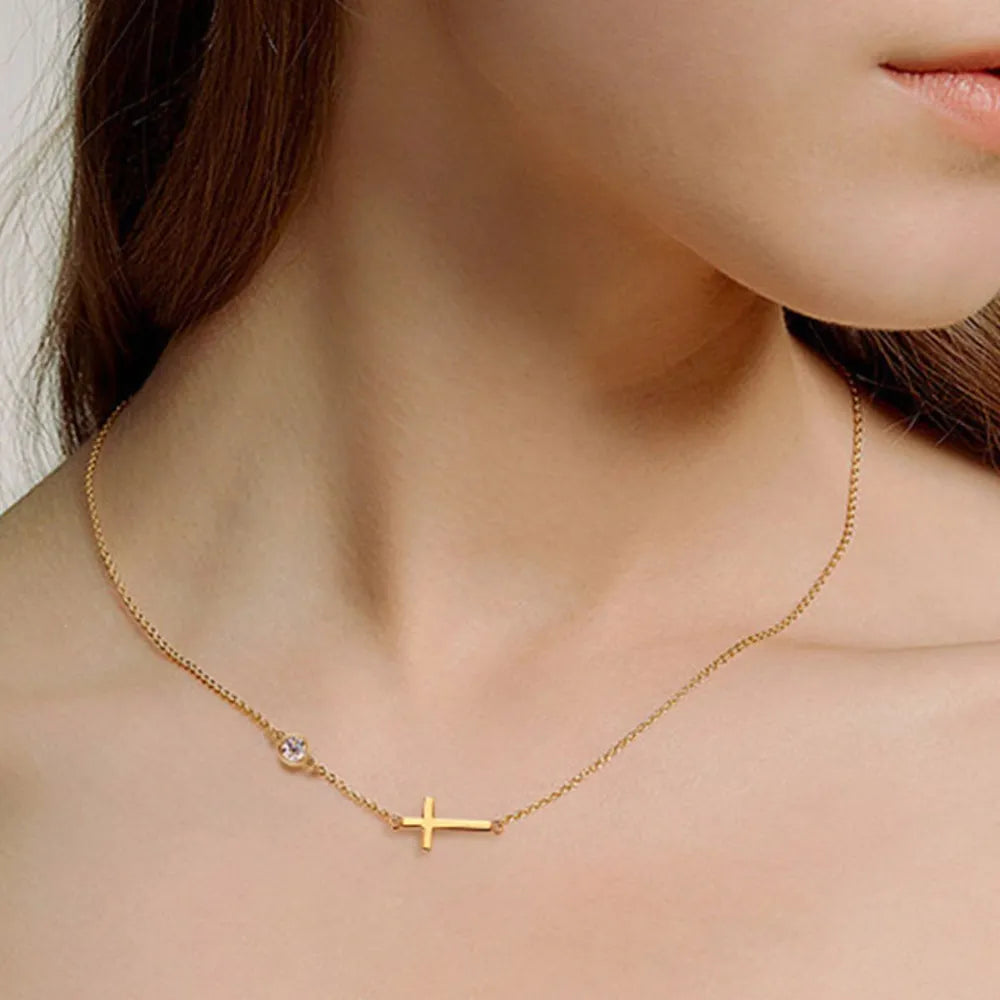 Cross 925 Sterling Silver Sparkala™ Necklace by Sparkala