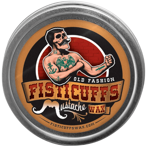 Fisticuffs Original Old Fashion Strong Hold Mustache Wax 1 Oz. Tin by Pasteur Pharmacy