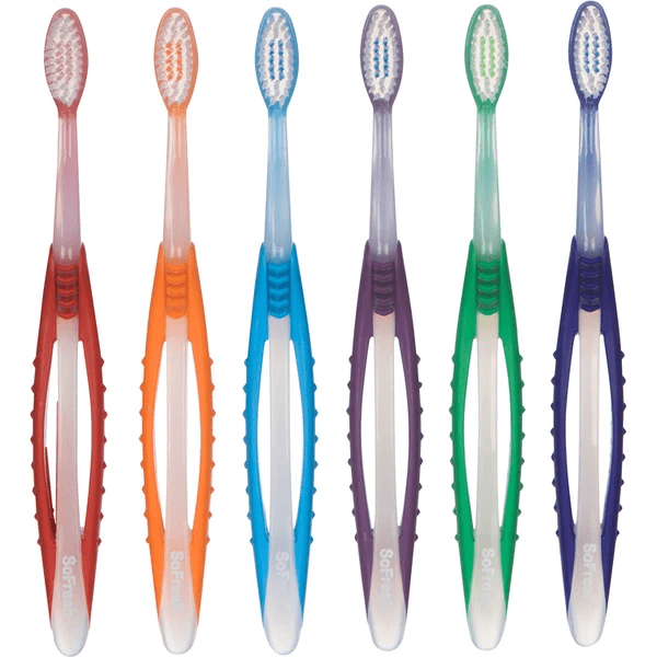 Sofresh Soft Toothbrush Wide Grip With Flossing Bristles by Pasteur Pharmacy