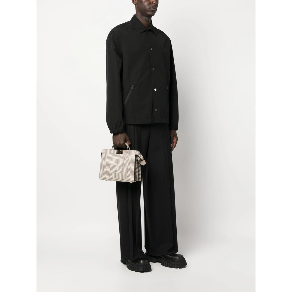 Fendi Neutrals Tote Bags Men by Luosophy