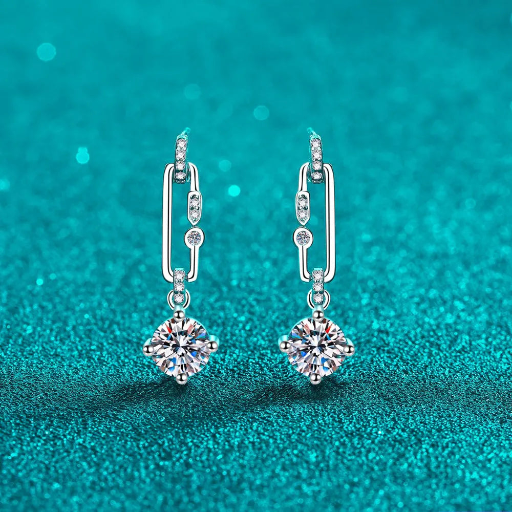 2 Carat Sparkala™ 925 Sterling Silver Earrings by Sparkala