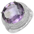 10.22 Carat Genuine Amethyst .925 Sterling Silver Ring by Bids.com