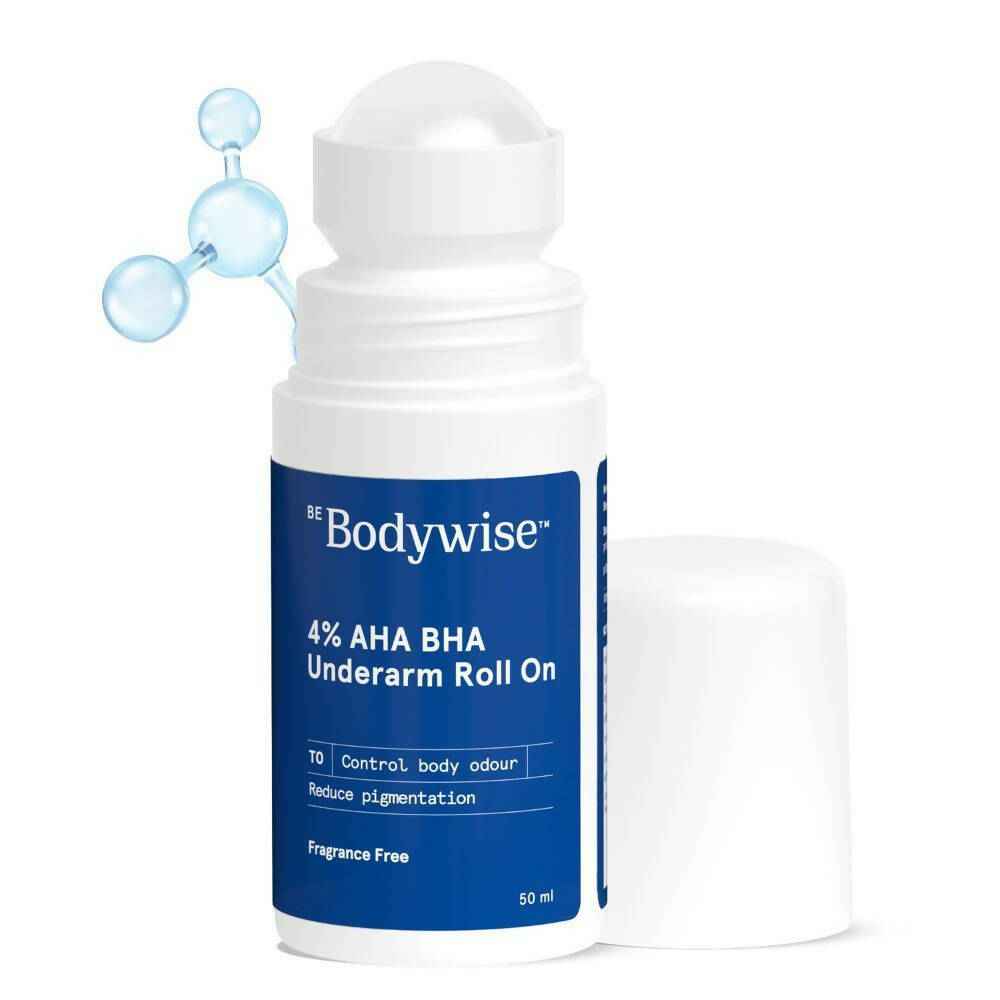 BeBodywise 4% AHA BHA Underarm Roll On - Fragrance Free