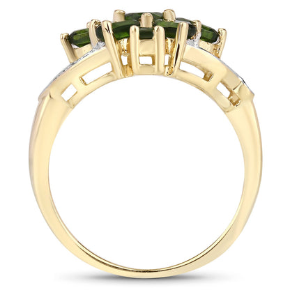 1.26 Carat Genuine Chrome Diopside .925 Sterling Silver Ring by Bids.com
