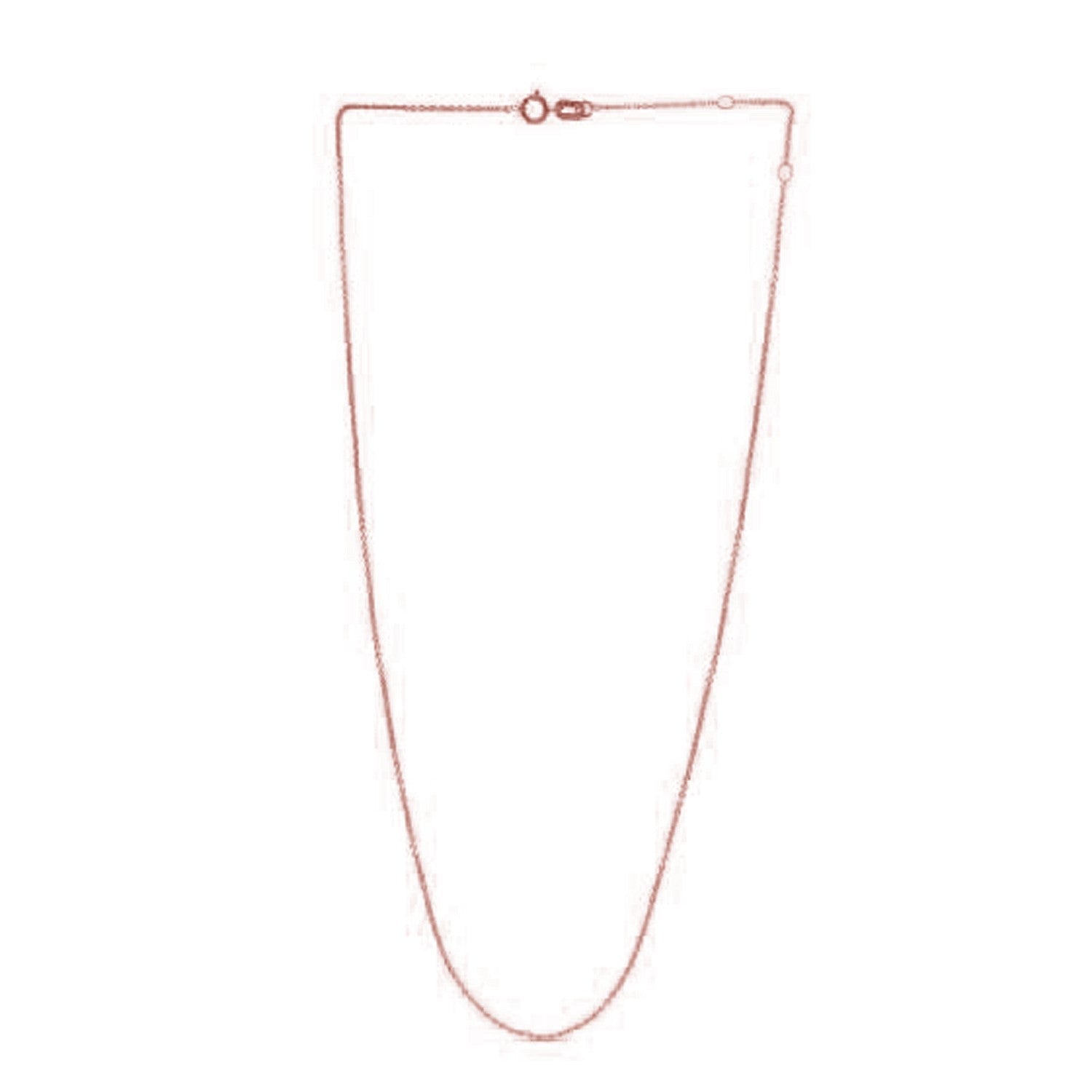 Adjustable Cable Chain in 14k Rose Gold (0.97 mm) by Bids.com