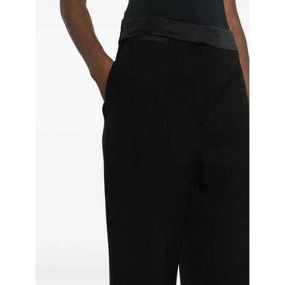 Casablanca Black Trousers - Straight Trousers Women by Luosophy