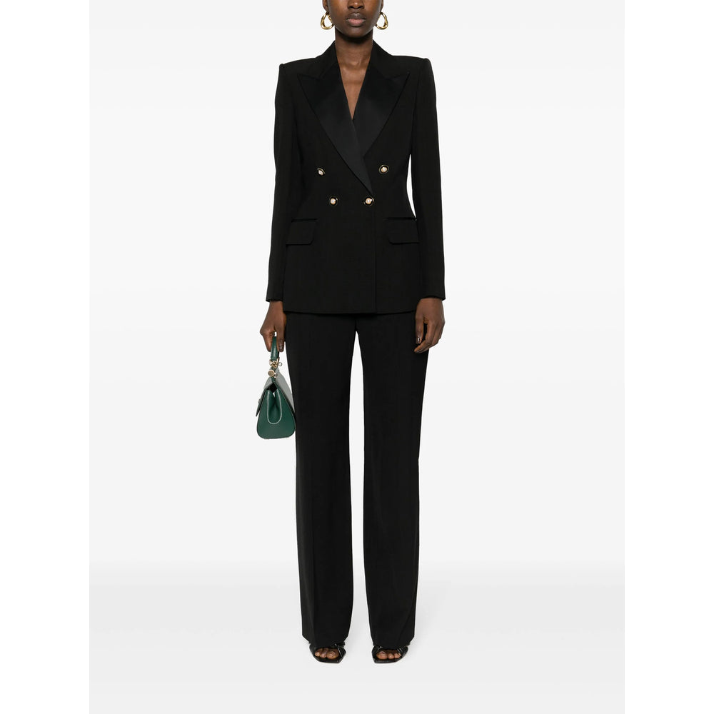Casablanca Black Trousers - Straight Trousers Women by Luosophy