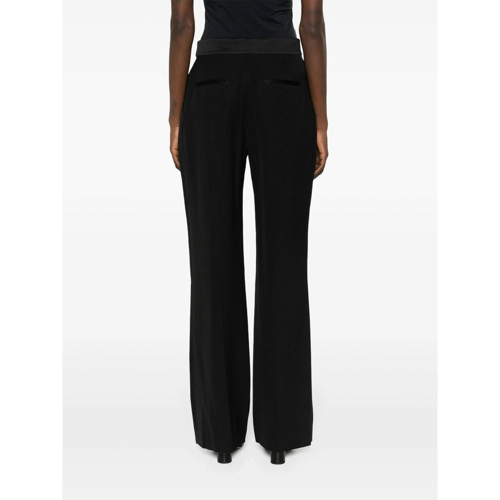 Casablanca Black Trousers - Straight Trousers Women by Luosophy