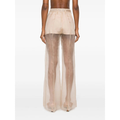 Prada Neutrals Trousers - Flared Trousers Women by Luosophy